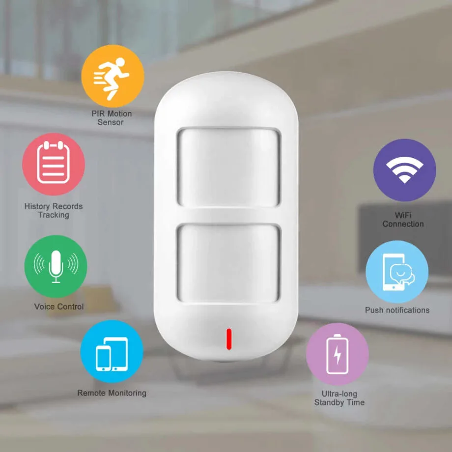 Rilevatore di Movimento WiFi PIR Pet Immune - Sensore Antifurto Smart Senza Fili