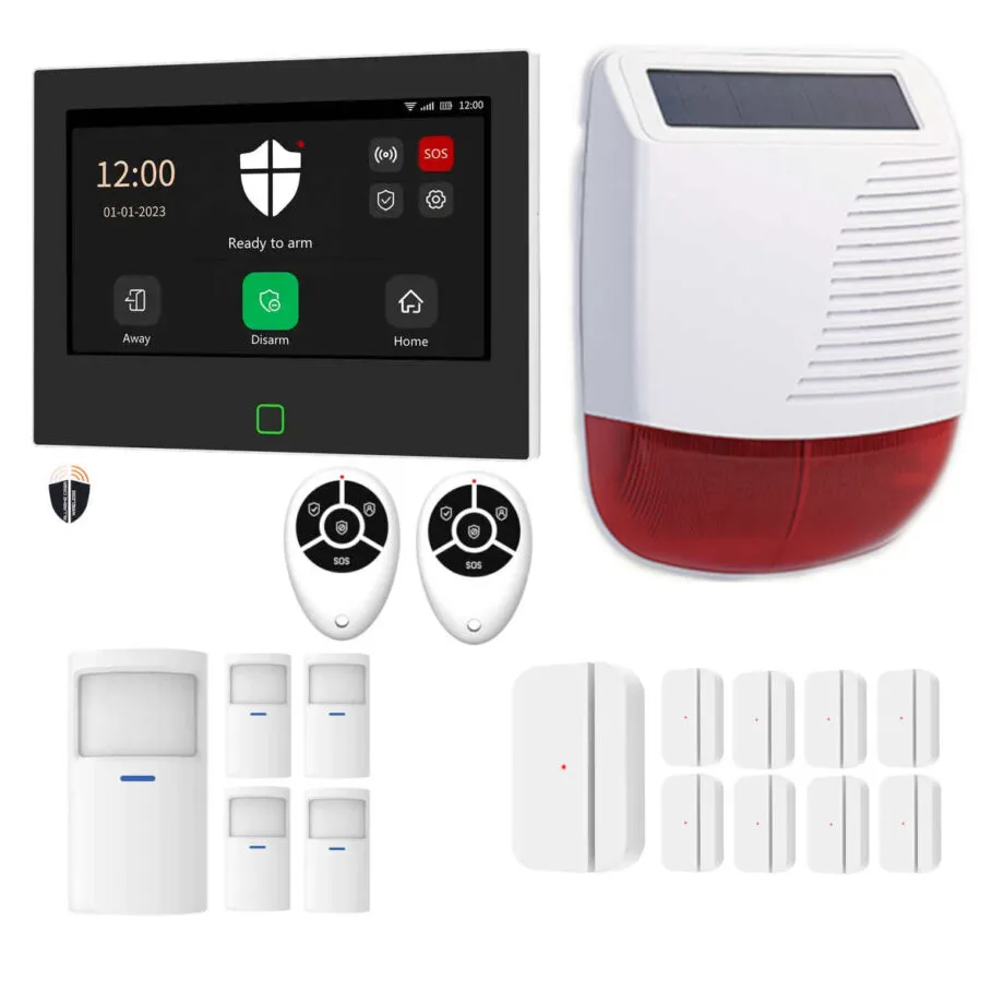 Kit Antifurto Casa Senza Fili HT18: Protezione Villa WiFi + 4G