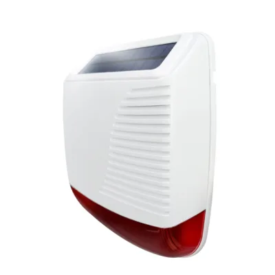Sirena Solare da Esterno Wireless Ibrida | Ricarica Solare e con Alimentatore